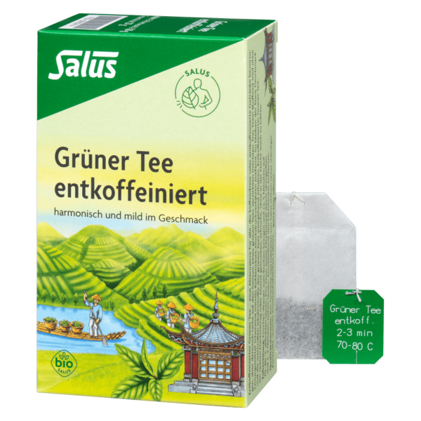 Salus Økologisk koffeinfri grøn te, 27 g