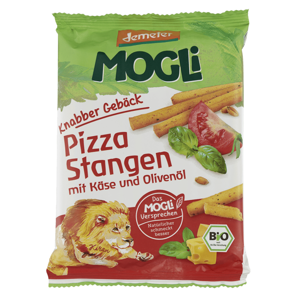 MOGLi Økologiske pizzastænger med ost og olivenolie