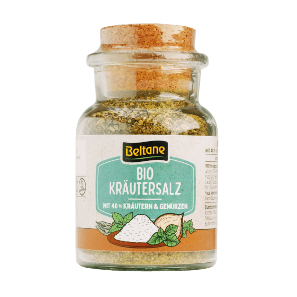 Beltane Bio Kräutersalz Korkenglas, 110g