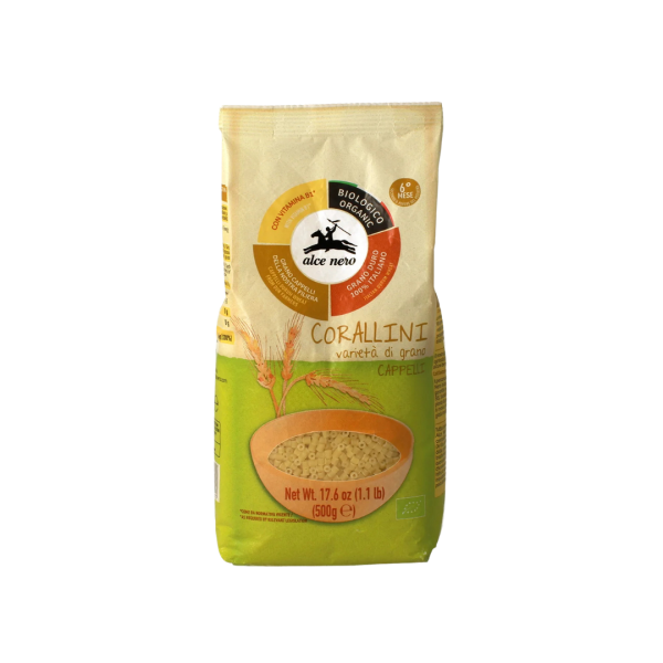 Alce Nero Bio Cappelli-Hartweizen Corallini Pasta Baby Food