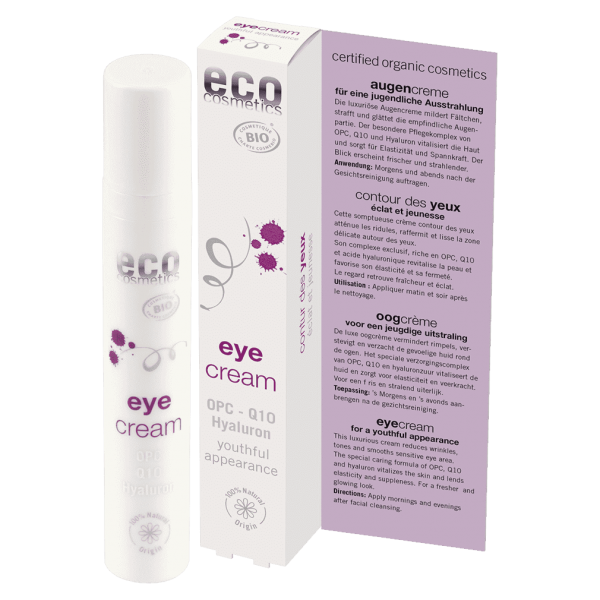Eco Cosmetics Øjencreme OPC, Q10 &amp; Hyaluron
