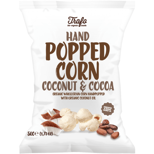 Trafo  Økologiske popcorn Kakao og kokosnød