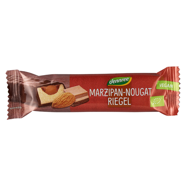 dennree Økologisk marcipan-nougat bar mørk chokolade