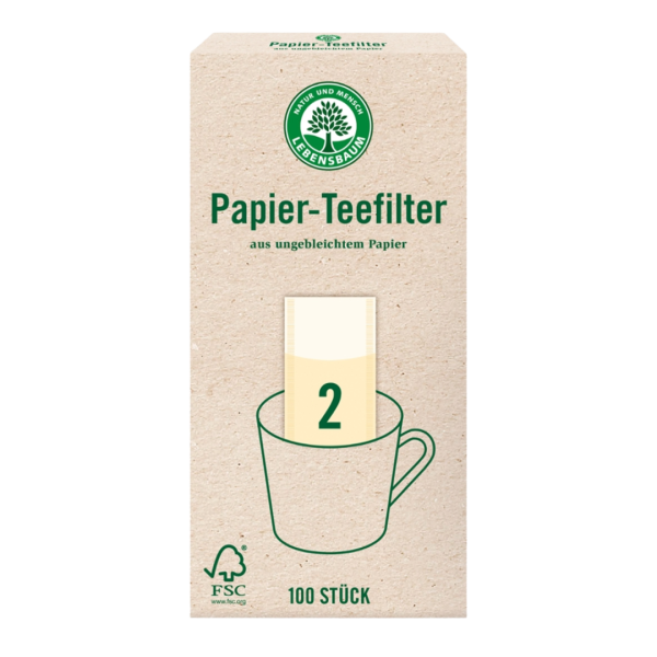 Lebensbaum Papier-Teefilter Gr. 2 (100 Stück)