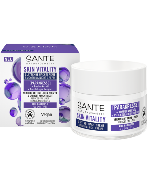 Sante Naturkosmetik Skin Vitality Glättende Nachtcreme, 50 ml