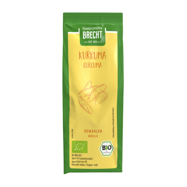 Gewürzmühle Brecht Økologisk gurkemeje malet fra Indien, 60 g