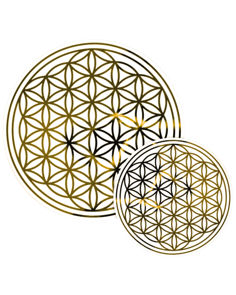 Berk Blume des Lebens - Aufkleber 28 cm