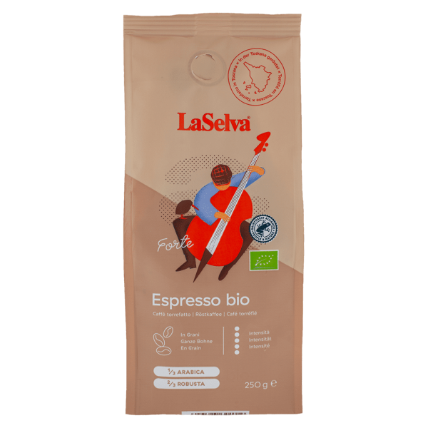 LaSelva Økologisk Espresso Forte, hele bønner