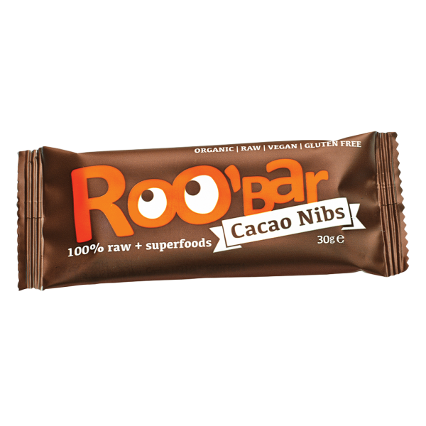 Roobar Økologisk kakaonibs mandler Bar