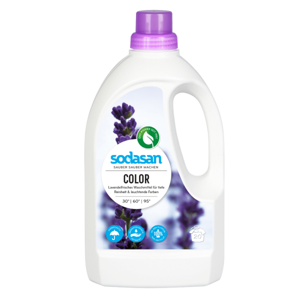 Sodasan Color Lavender flydende vaskemiddel