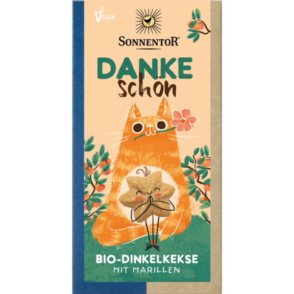 Sonnentor Bio Dankeschön Kekse 125 g, Packung