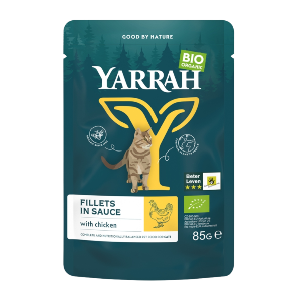 Yarrah Økologisk kattepose med kyllingefilet i sauce