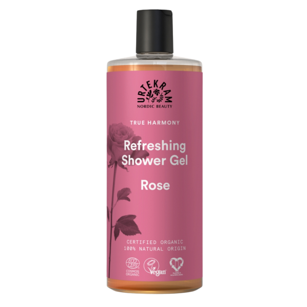 Urtekram Rose showergel med rosengeranium, 500 ml
