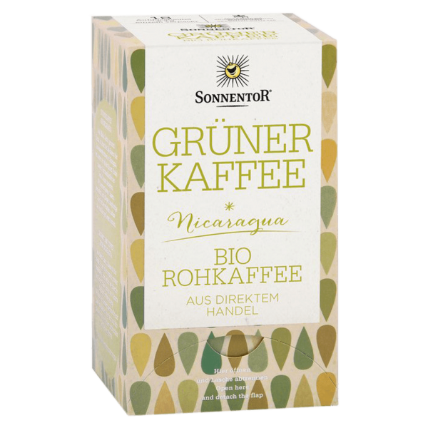 Sonnentor Økologisk Grøn Kaffe, 18 infusionsposer