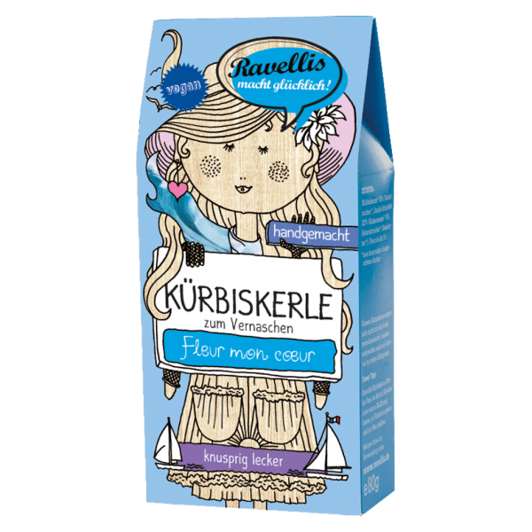 Ravellis Økologisk græskar mørk chokolade Fleur de Sel