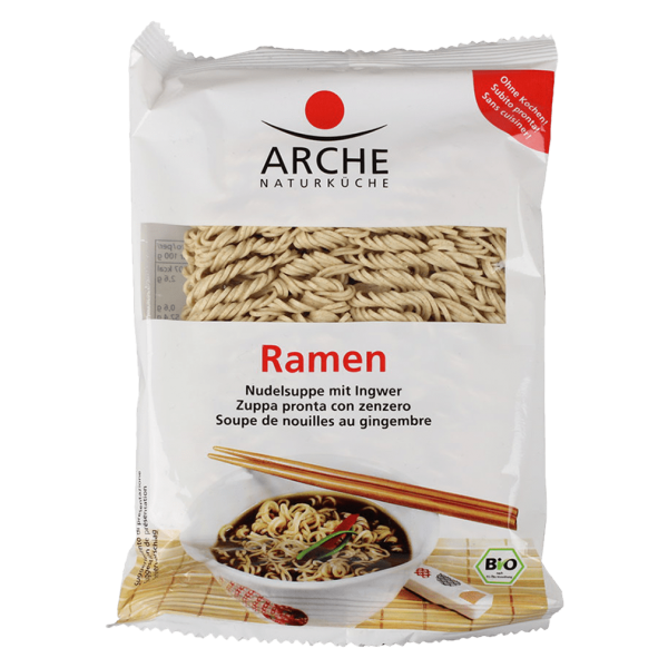 Arche Naturküche Ramen japansk nudelsuppe med ingefær