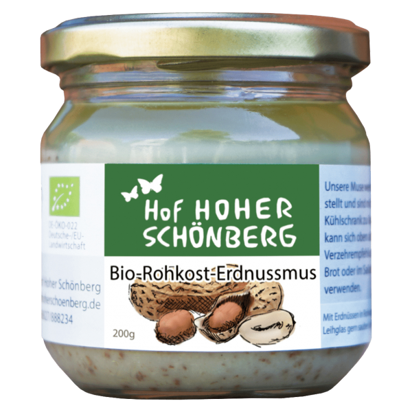 Hof Hoher Schönberg Økologisk rå jordnøddepuré