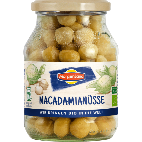 MorgenLand Bio Macadamia naturbelassen im Glas