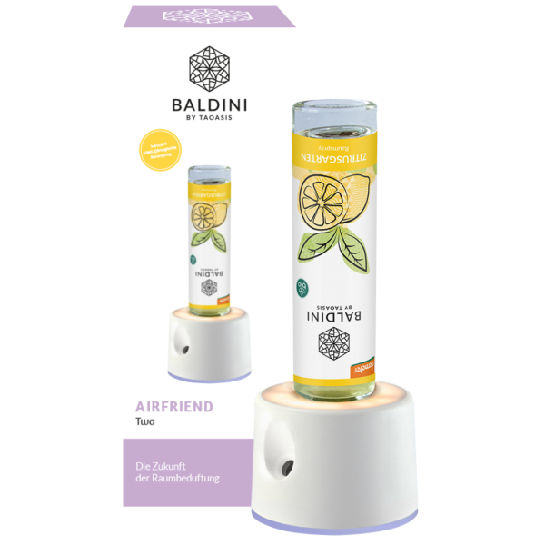 Baldini Airfriend Two mit Raumspray Zitrusgarten, 50ml