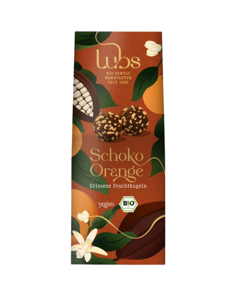 Lubs Bio Schoko Orange Fruchtkonfekt