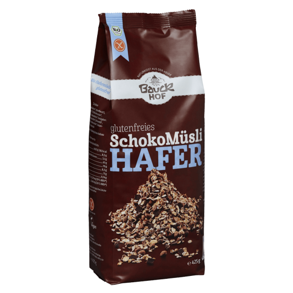 Bauckhof  Økologisk chokolademüsli med havregryn (glutenfri)