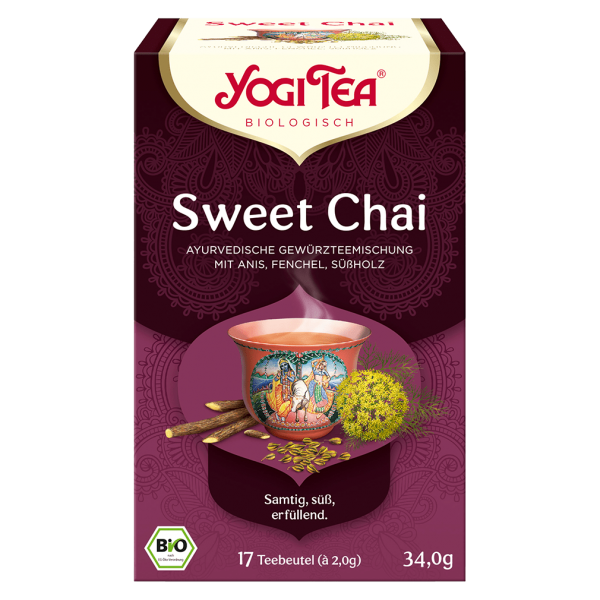 Yogi Tea Økologisk Sød Chai, 17Btl