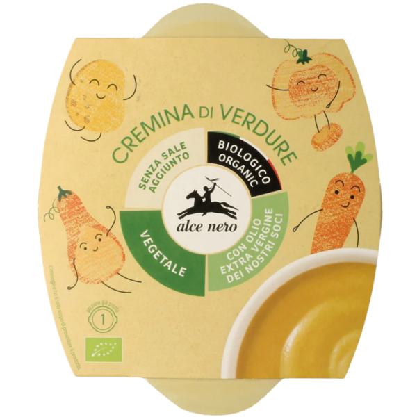 Alce Nero Økologisk cremet grøntsagssuppe, 500g