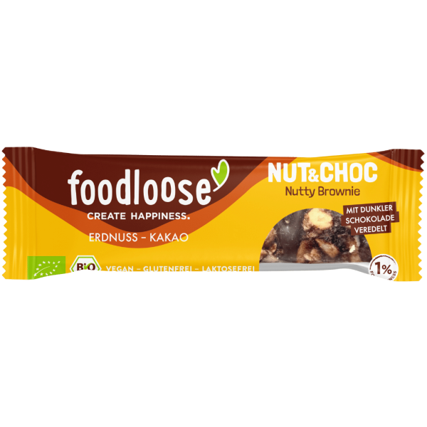 foodloose Bio Nut&amp;Choc Nutty Brownie