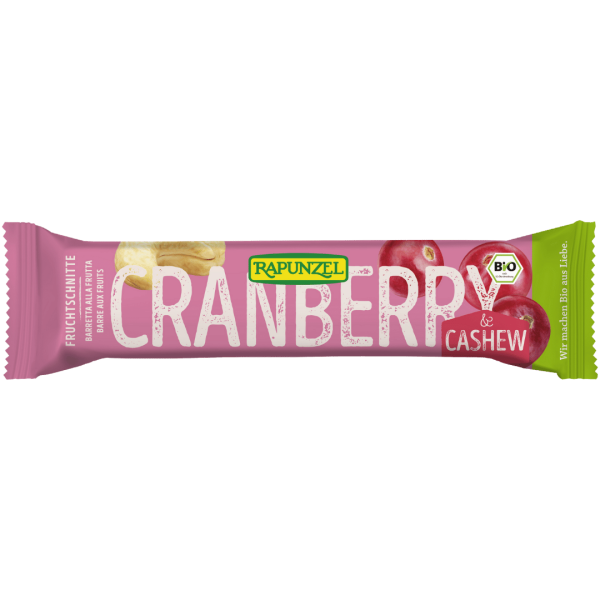 Rapunzel Bio Fruchtschnitte Cranberry-Cashew