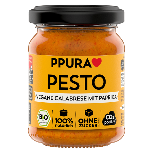 PPura PPura økologisk pesto calabrese, paprika, vegansk