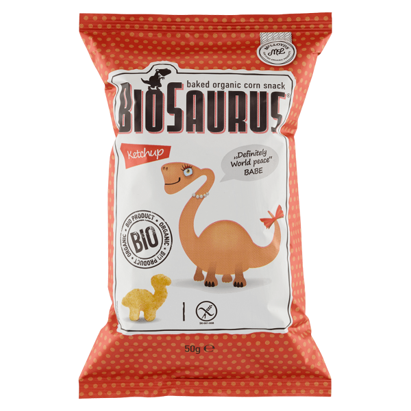 BioSaurus Økologisk majssnack-ketchup