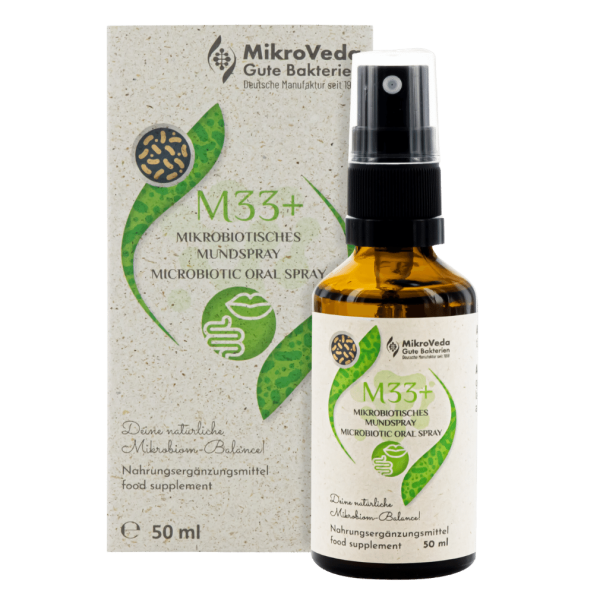 MikroVeda Økologisk mikrobiotisk mundspray M33+
